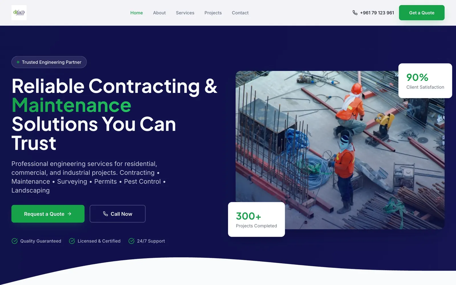 DIFACO — website by Yalla Build